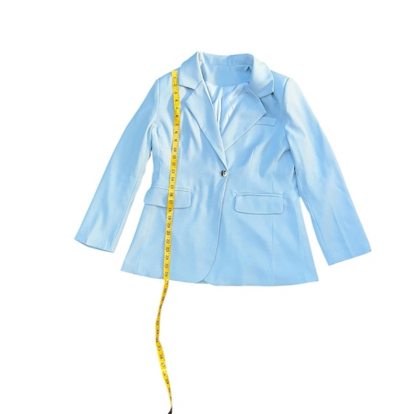 Chic Sky Blue Women's Pantsuit - Picture 5 of 11